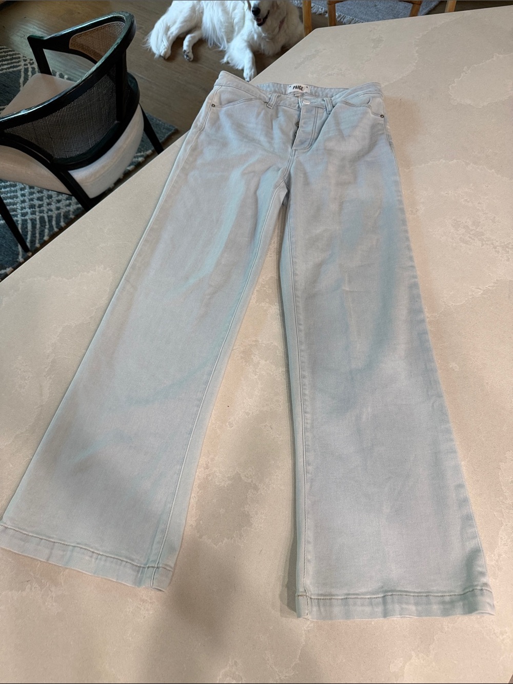 PAIGE Leenah Jeans in Light Blue Wash